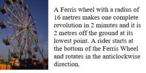 parametric equations ferris wheel modeling